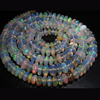 16 inches - AAAAAAAA - Tope Grade Truly Awesome - Ethiopian Opal - Smooth Polished Rondell Beads Huge Size 5 -3 mm approx THIS IS THE BEST QUALITY OF ETHIOPIAN OPAL